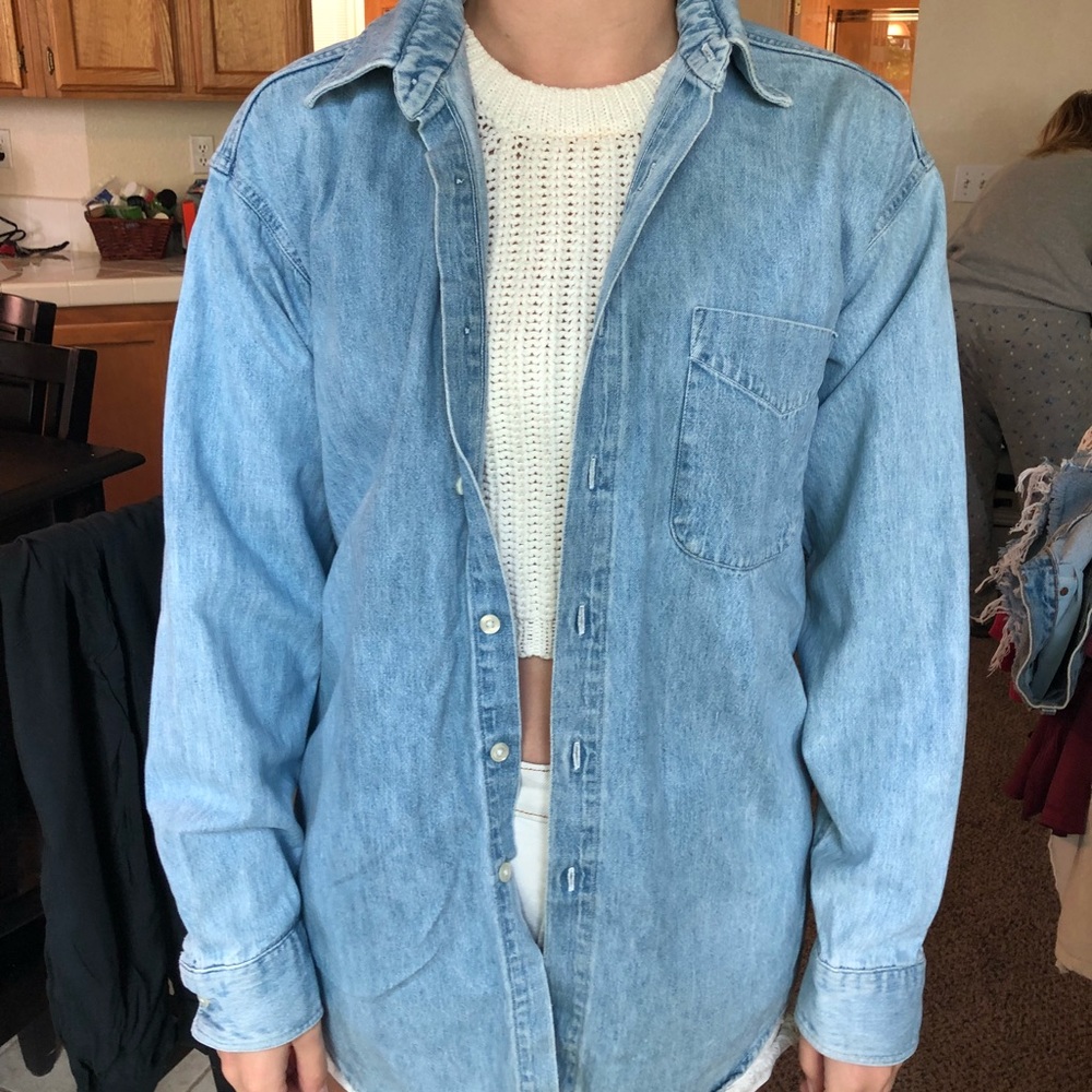 Vintage oversized denim shirt